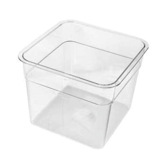 Crestware SQC2 Clear Square Food Storage Container 2 Qt.