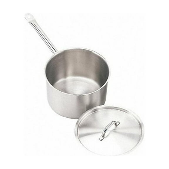 Crestware Sauce Pan w/Cover,7 qt,8 In.,SS SSPAN7WC