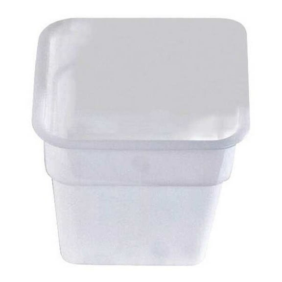 Crestware Square Container,12 in L,White SQW12