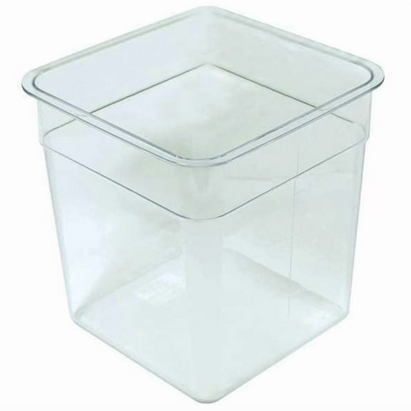 crestware round storage container,clear,9 in. d sqc8
