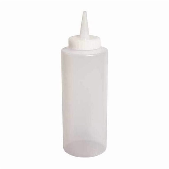 Crestware Squeeze Bottle,Clear,8 oz.,PK12 SB08C