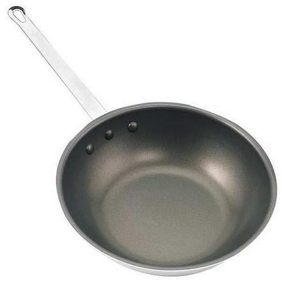Silver Aluminum Non-Stick 12.5-Inch Wok Pan