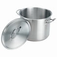 thumbnail image 1 of Crestware Stock Pot,12 3/8 in Dia,SS SSPOT20, 1 of 1