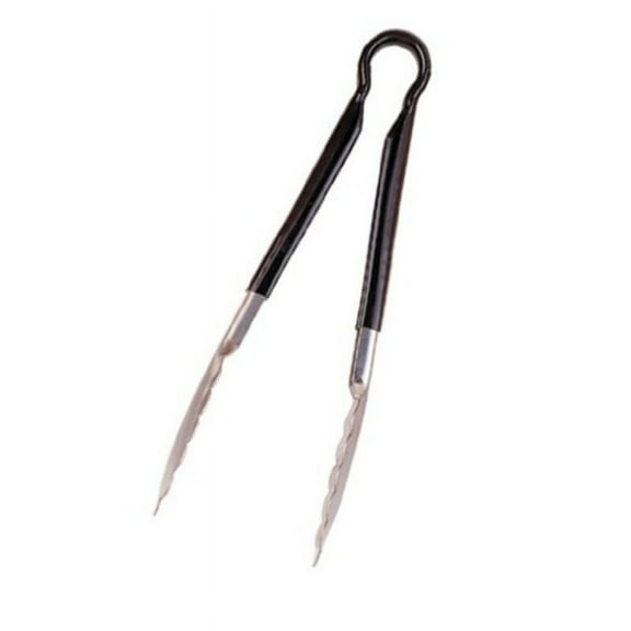 Crestware Tong,Black,10 in. L,Stainless Steel CG10BK