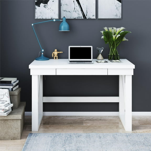 Crestwood Computer Desk, White