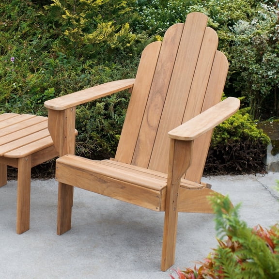 Crestwood Garden Livingston Teak Wood Outdoor Adirondack Chair