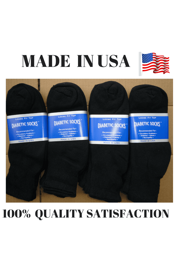 Creswell 12 Pairs Of Mens Black Diabetic Ankle Socks 13-15 King Size