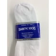 thumbnail image 1 of Creswell 3 Pairs Of Mens White Diabetic Ankle Socks 10-13 Size, 1 of 2