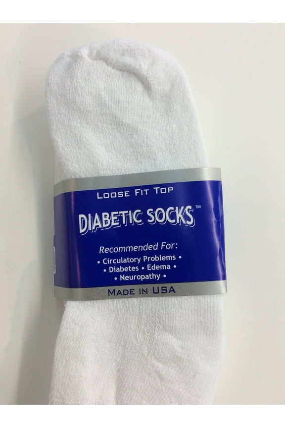 Creswell 3 Pairs Of Mens White Diabetic Ankle Socks 10-13 Size