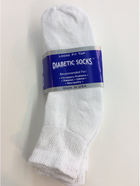 Creswell 3 Pairs Of Mens White Diabetic Ankle Socks 13-15 King Size