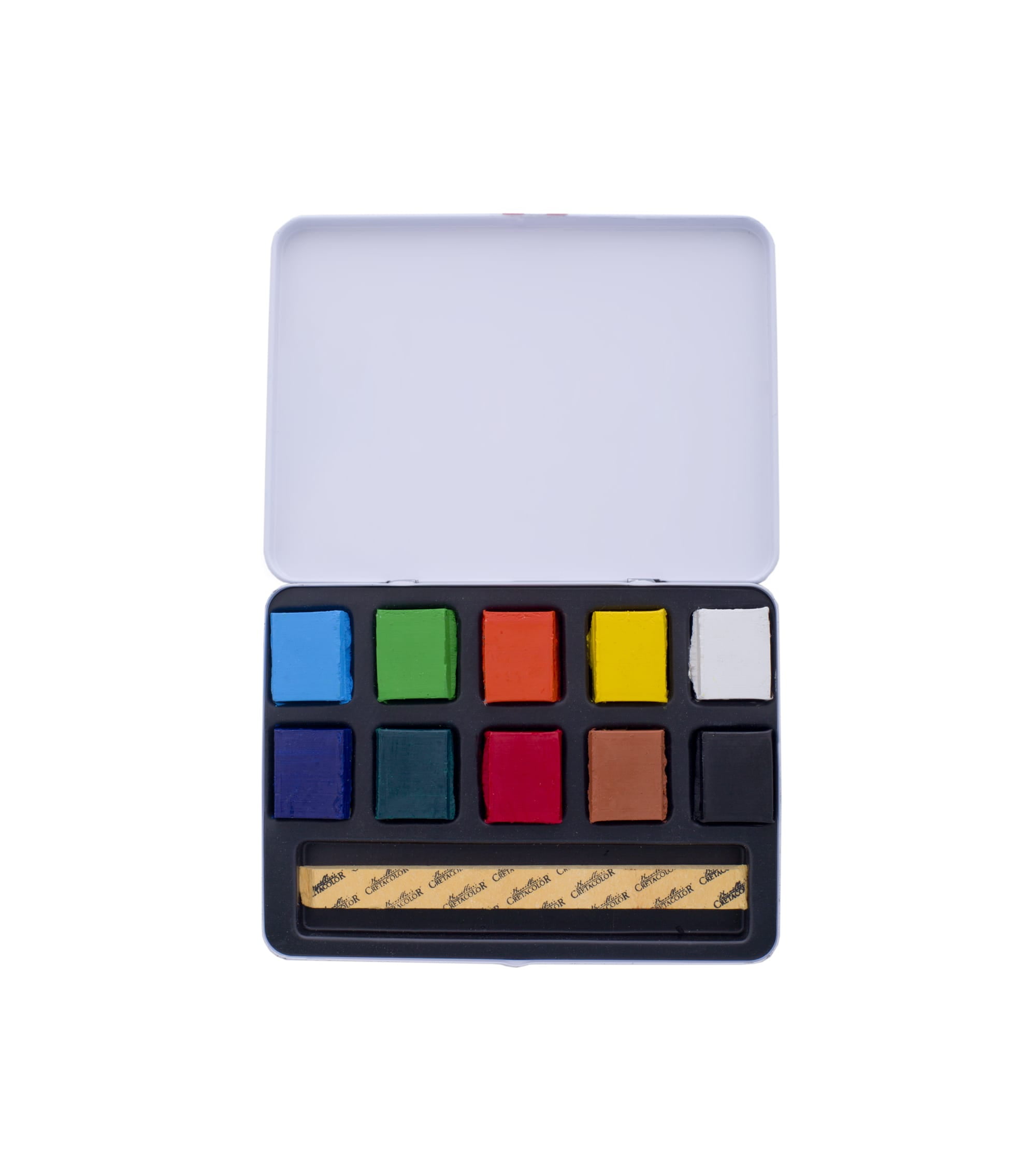 Cretacolor Aqua Brique Watercolor Block 10-Color Tin Set, Aqua Brique 10 Color Set