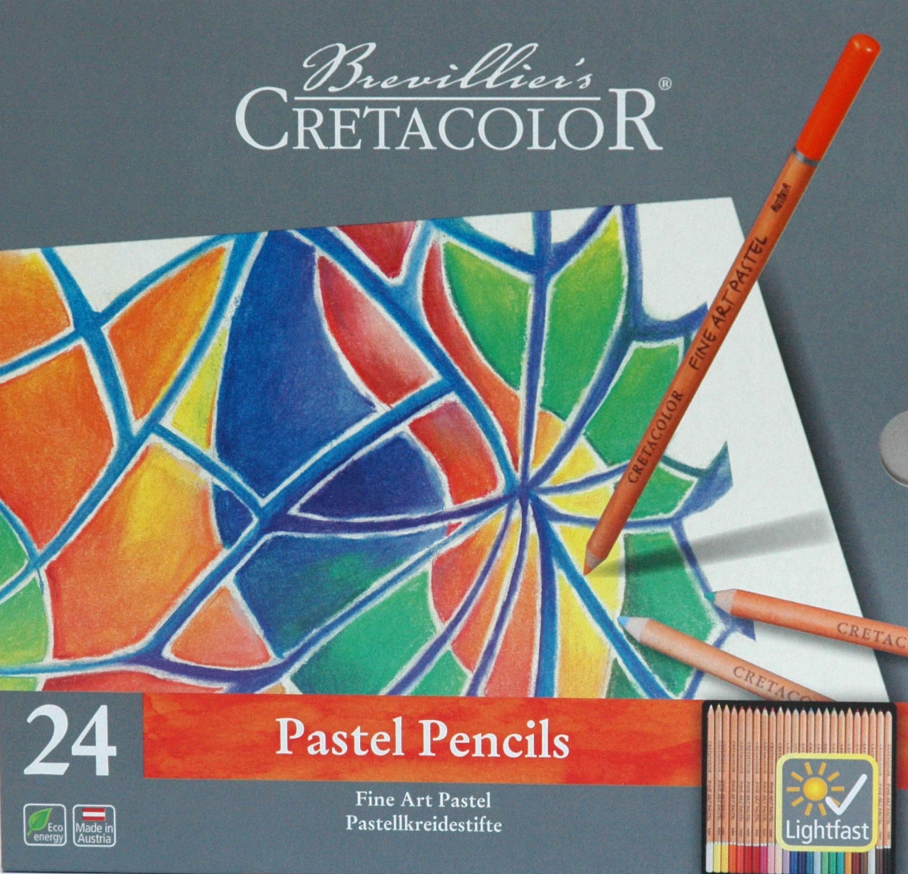 72pcs Cretacolor Drawing Art Kit Colouring Pencils + Charcoal +