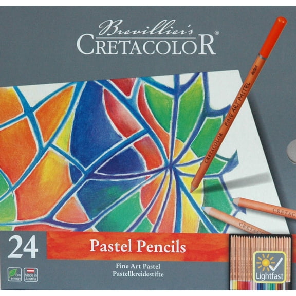 Cretacolor Fine Art Pastel Pencil Set, Fine Art Pastel Pencil Set of 24