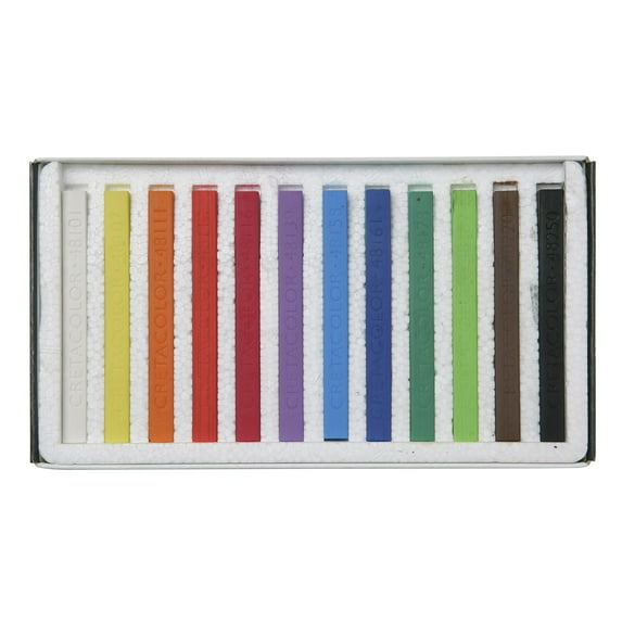 Cretacolor Hard Pastel Set, Starter Pastel Carré Cardboard Set of 12