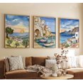 Crete Greece Mediterranean Village Wall Art Print, Island Travel Decor ...
