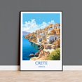 Crete Travel Poster, Greece, Greek Islands, Travel Inspired Home And ...