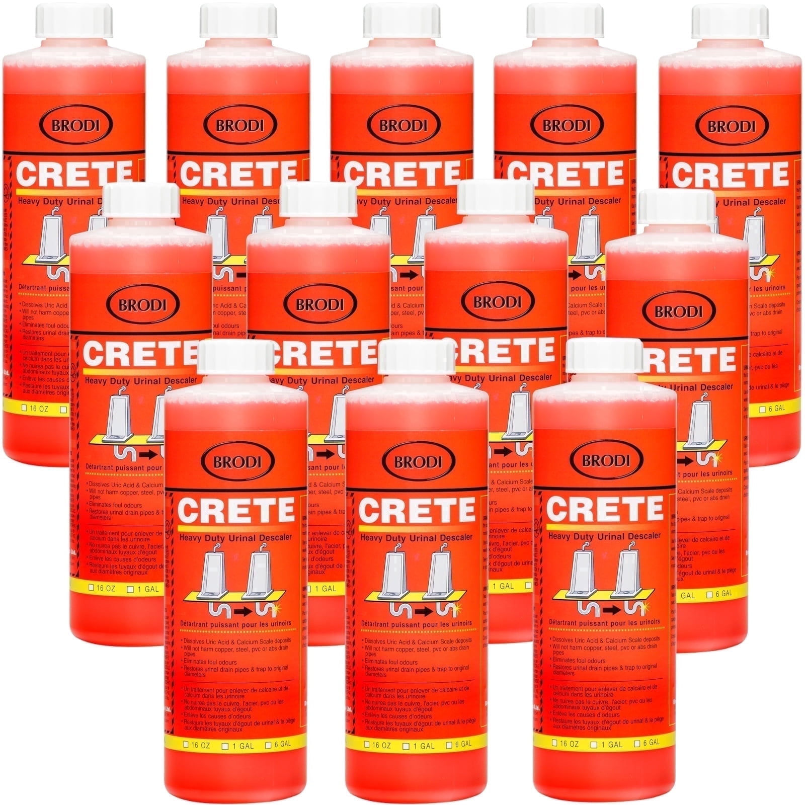 Crete Urinal Drain Cleaner, Restores Pipes to Original Diameter, Urinal ...