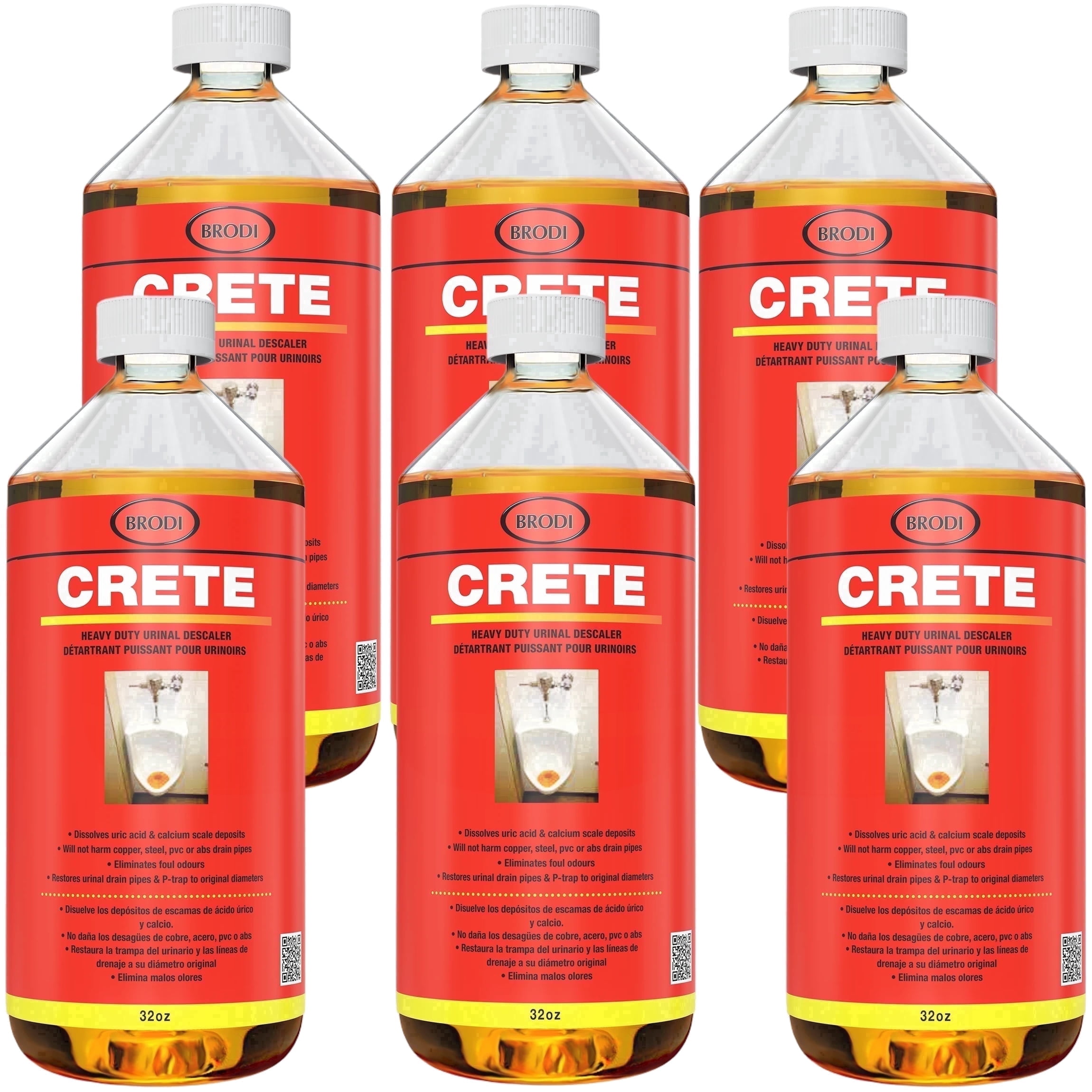 Crete Urinal Drain Cleaner, Restores Pipes to Original Diameter, Urinal ...