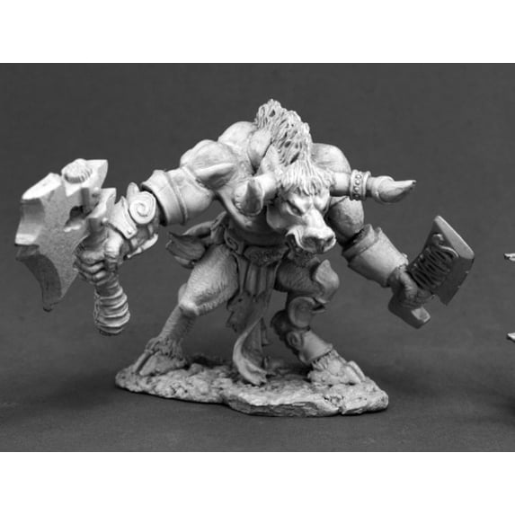 Cretus Minotaur Miniature 25mm Heroic Scale Dark Heaven Legends Reaper Miniatures