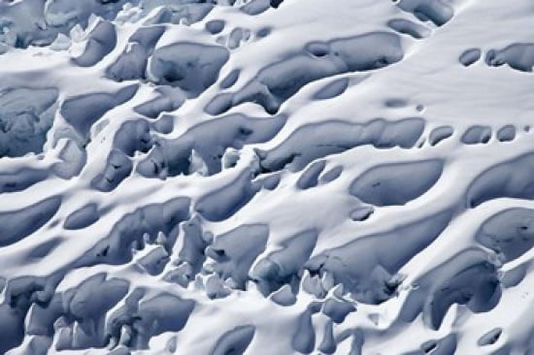 Crevasses Franz Josef Glacier South Island New Zealand Canvas Art - David Wall DanitaDelimont (35 x 24)