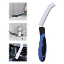 Crevice Cleaning Brush | 2024 Upgraded Hard-Bristle Narrow Gap Scrubber | Thin Detail Brush for Tight Spaces, Window Tracks, Sink Edges, Sliding Door Rails | Ergonomic Handle, Heavy-Duty