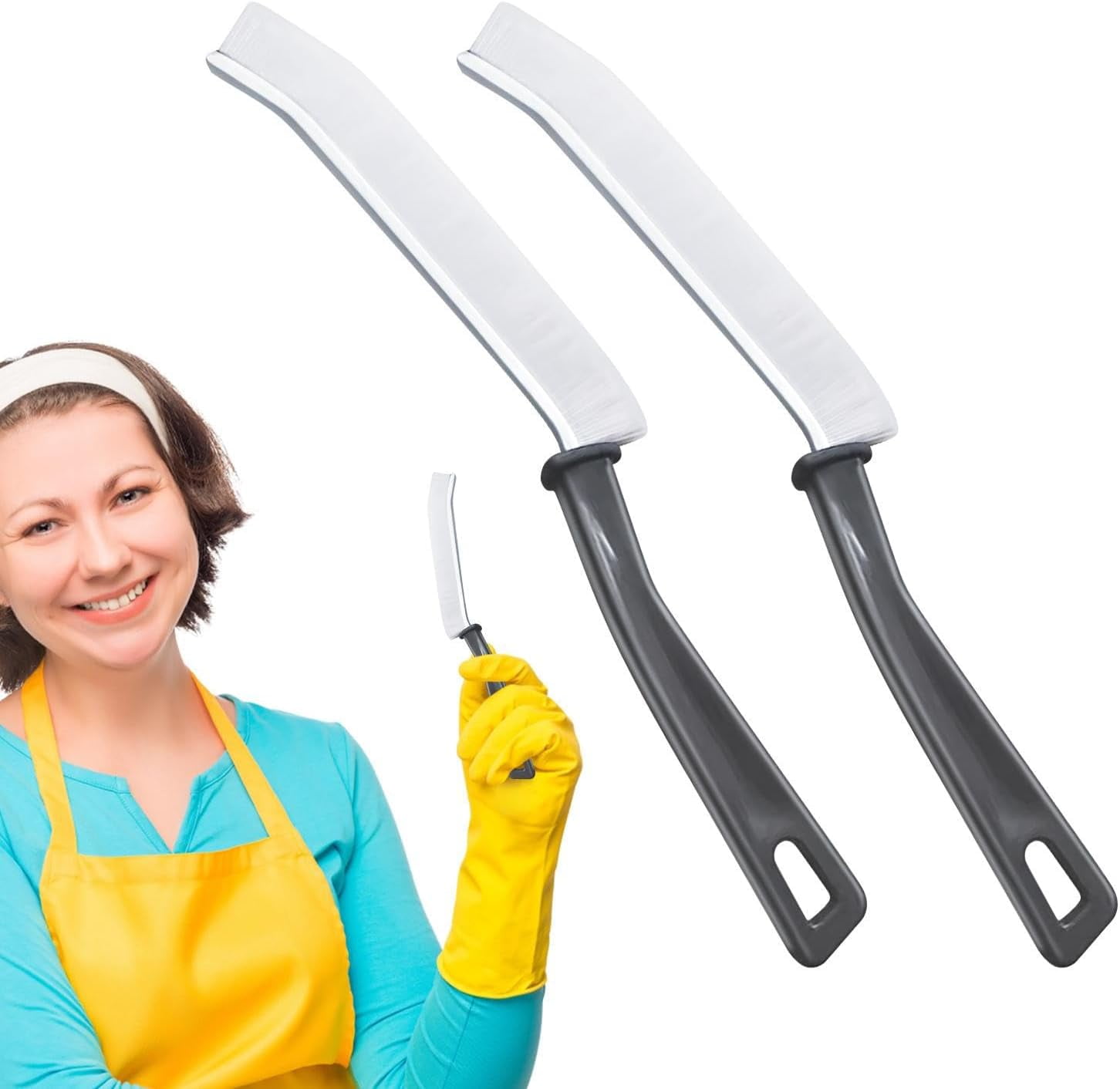 Crevice Cleaning Brush,HardBristled Crevice Scrub Brush for Bathroom Cleaning Tool for