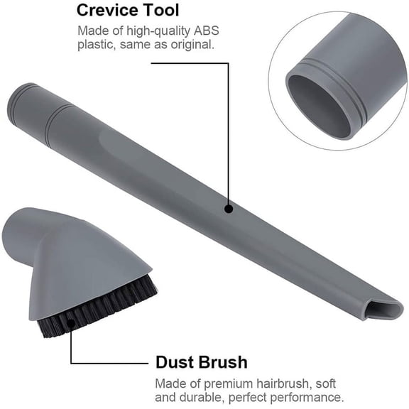 PULMCheerger Crevice Tool and Dust Brush for Shark Navigator Lift-Away Vacuum Cleaner, Fits Models NV350, NV352, NV355, NV356E, Compare to Part No.112FFJ