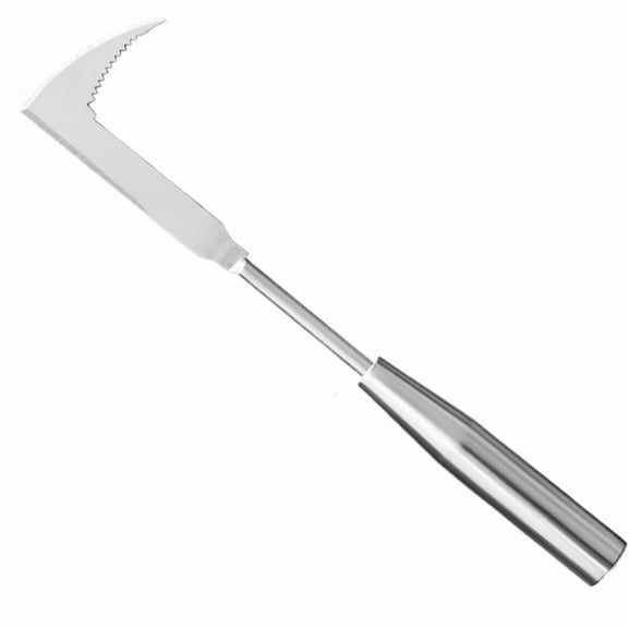 Crevice Weeding Tool, 10" Stainless Steel Manual Weeder, L-Shaped Side-Walk Puller Spatula, Grass Cutter Knife, Weeding Sickle for Garden Lawn Yard Patio