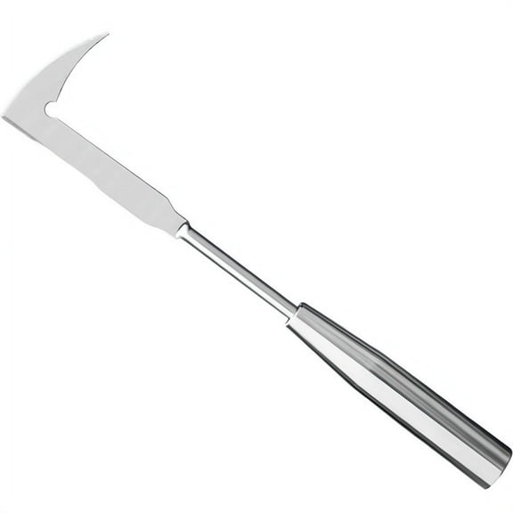 Crevice Weeding Tool – L‑Shaped Stainless Steel Hand Cultivator for Removing Grass and Moss from Cracks, Pavers, and Tight Spaces