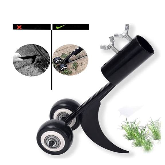 Crevice Weeding Tool with Wheels – Without Handle, Stand-Up Design for Easy Weeding in Garden, Backyard, Patio, Sidewalk & Driveways