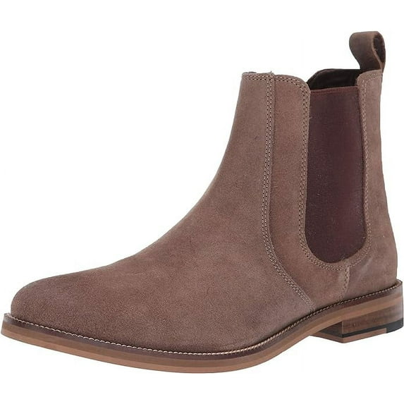 Crevo Mens Denham Round Toe Chelsea Ankle Boots