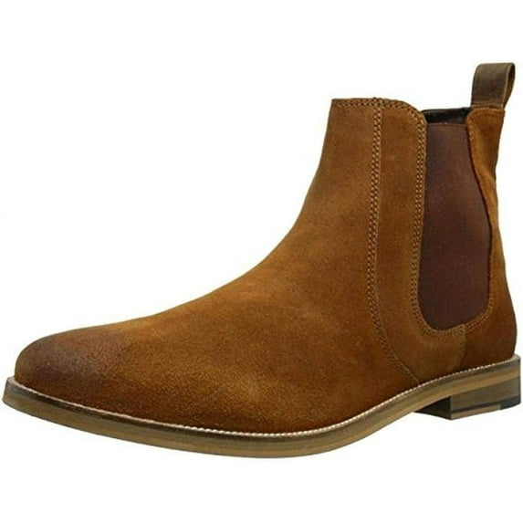 Crevo Mens Denham Round Toe Chelsea Ankle Boots