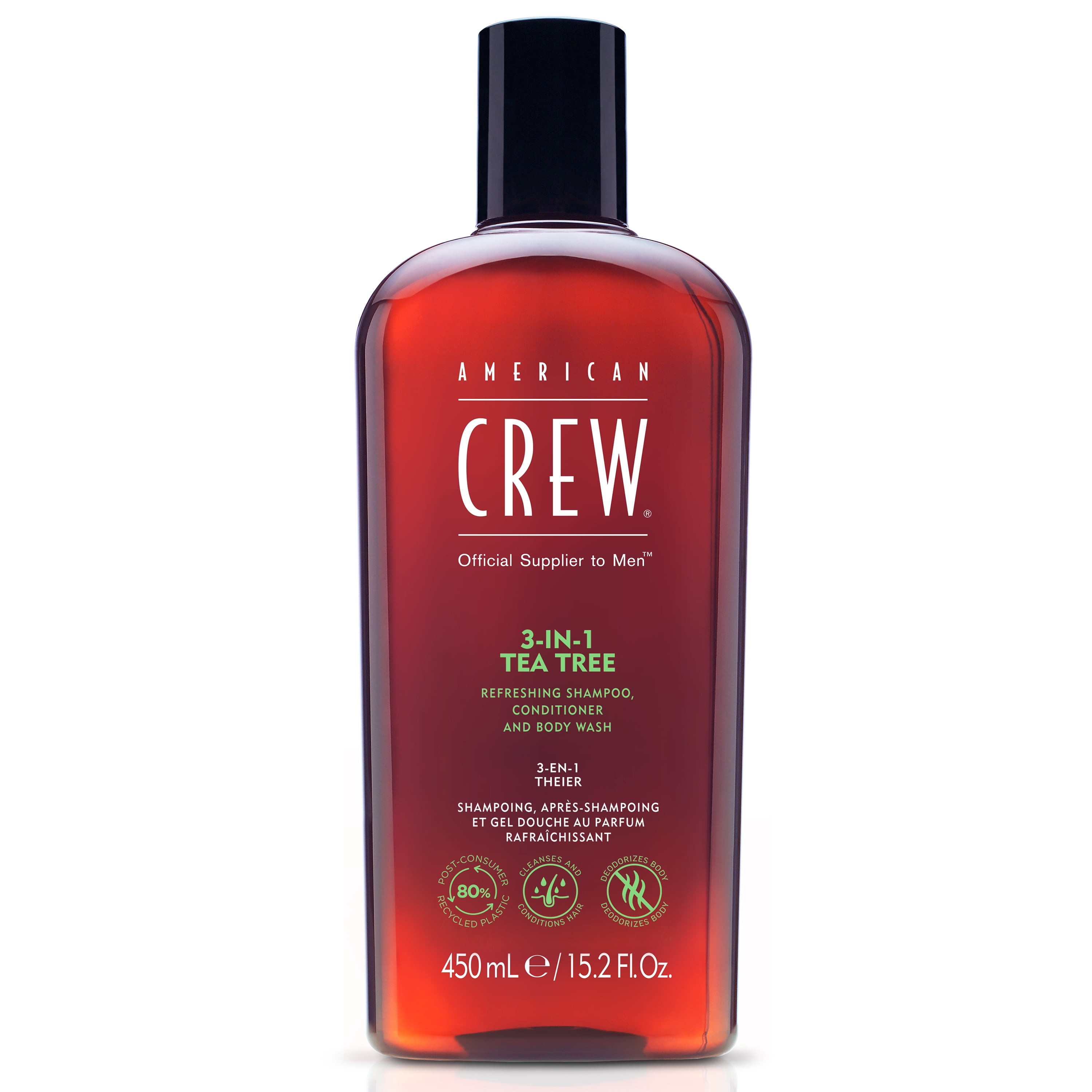 American Crew 3-In-1 Shampoo, Conditioner, and Body Wash, 15.2 fl oz