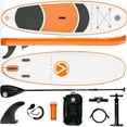 thumbnail image 1 of Crew Axel Inflatable Paddle Board 10336 Extra Wide & Lightweight (18lb) Paddle Board  Premium SUP Set Includes 2 Bags, Floating Paddle, Camera Mount, 3 Fins, Dual Pump Kit, 1 of 5