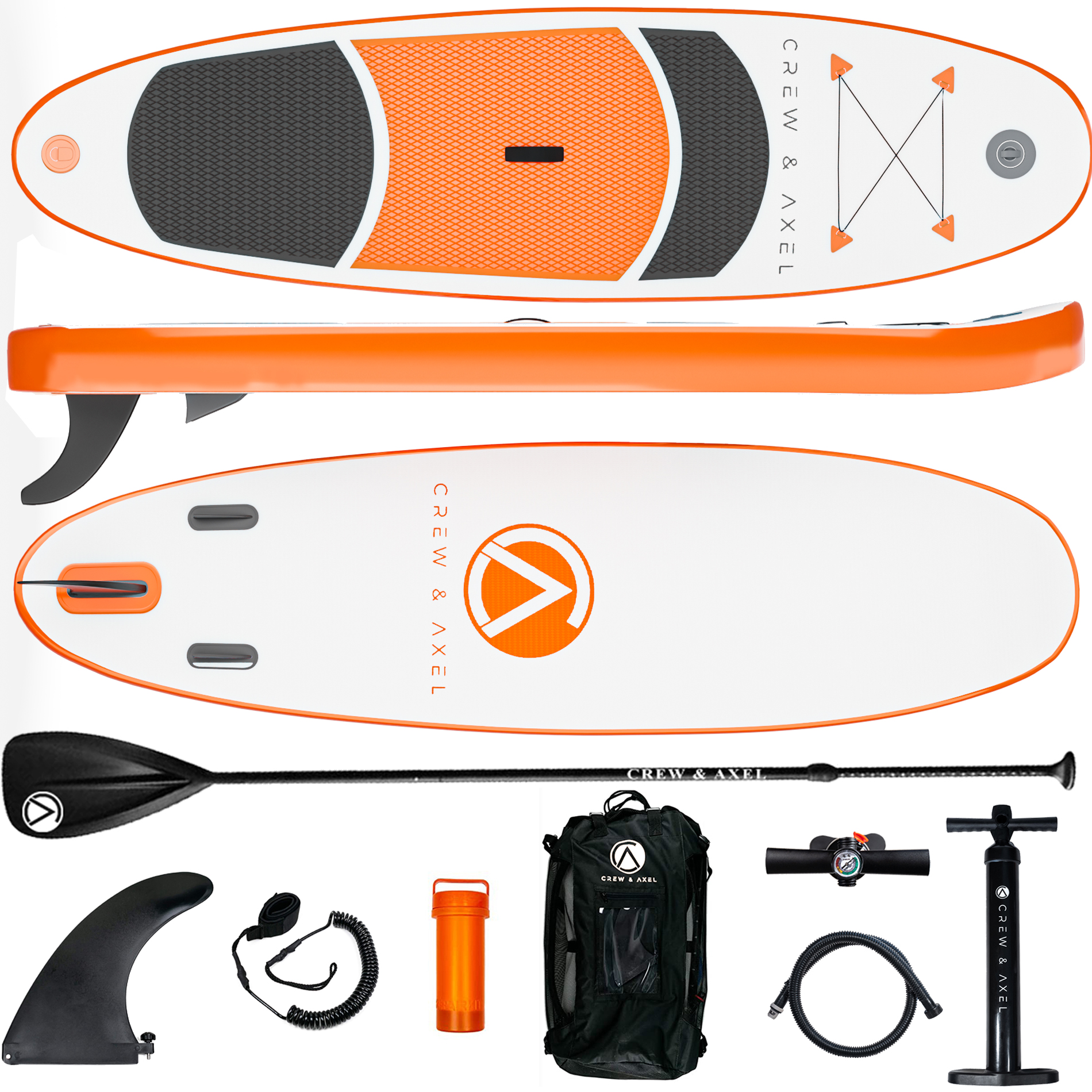 Crew Axel Inflatable Paddle Board 10336 Extra Wide & Lightweight (18lb