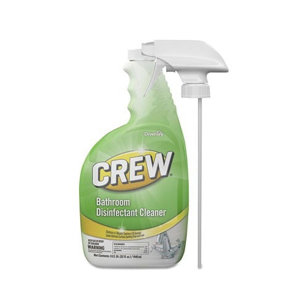 Crew Bathroom Disinfectant Cleaner, Floral Scent, 32 oz Spray Bottle, 4/Carton Crew Bathroom Disinfectant Cleaner, Floral Scent, 32 oz Spray Bottle, 4/Carton