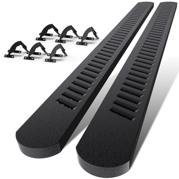 Crew Cab Running Boards Side Steps Compatible with 2015-2025 Ford F150 & 2017-2025 F250 F350, 6.7" Nerf Bars Step Rails (Pickup 4-Door)