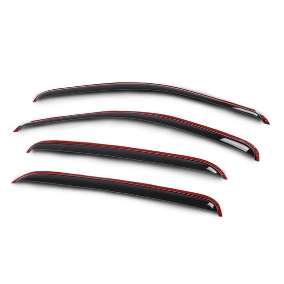 Crew Cab Window Visors Rain Guards Fit For 07-13 Chevy Silverado GMC Sierra