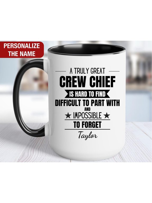Crew Chief Personalized Gift Crew Chief Thank You Mug Crew Chief Cup Crew Chief Retirement