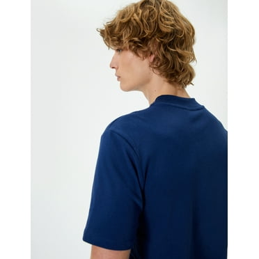 Crew Neck Basic Slim Fit Short Sleeve Cotton T-Shirt