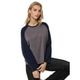 thumbnail image 1 of Crew Neck Raglan Long Sleeve Waffle Top, 1 of 6