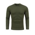 thumbnail image 1 of Crew Neck Sweater for Mens Knitted Pullover Sweaters with Solid Stripe, 1 of 4