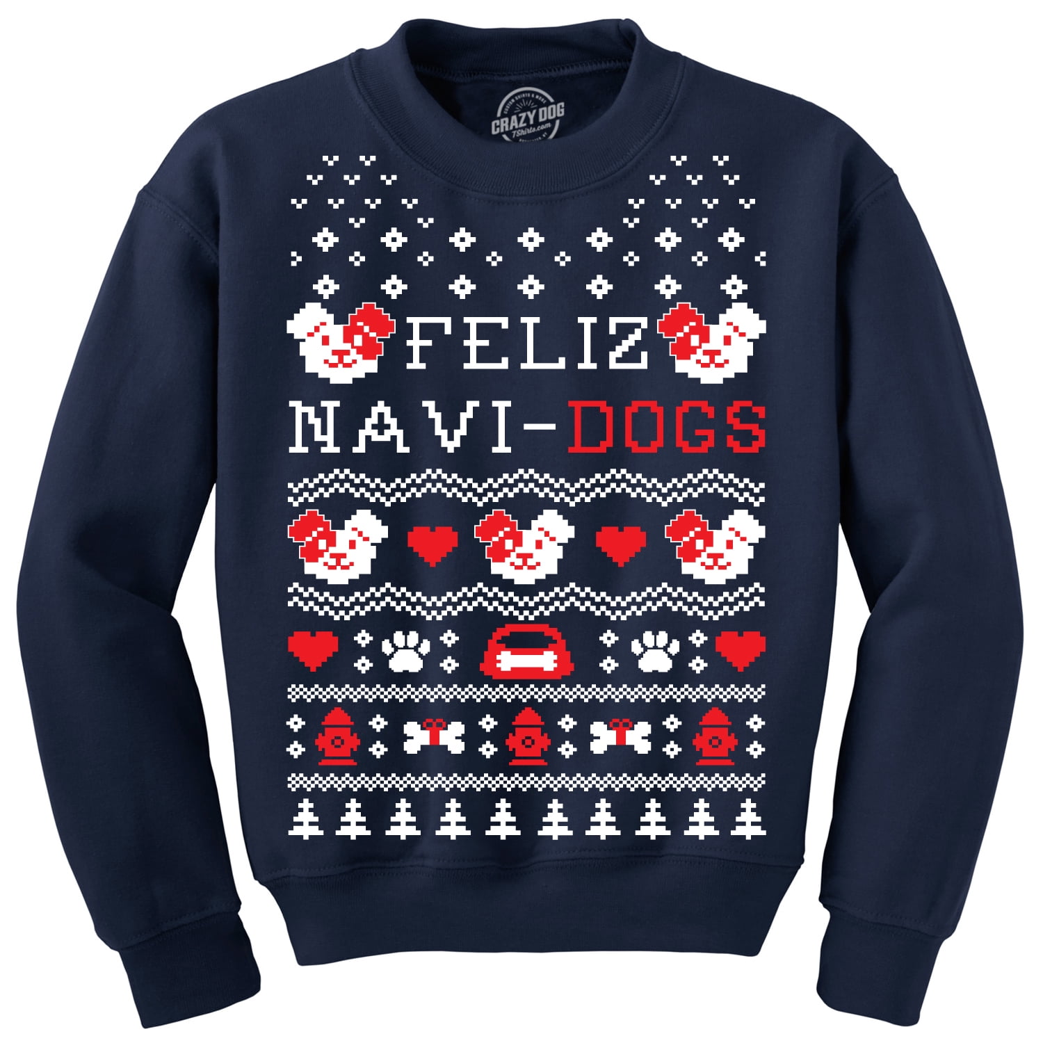 Dog christmas deals sweatshirt