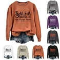thumbnail image 1 of Crew Neck Sweatshirts Women Halloween Co Quality Est 1692 Sweatshirt Crewneck Loose Long Sleeve Tops Hoodie Beige L, 1 of 4