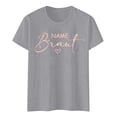 thumbnail image 1 of Crew Neck T Shirts For Women Letter Print Fashion Short Sleeve Tee And Outfits Dressy Casual Women Tops, 1 of 4