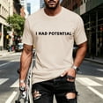 thumbnail image 1 of Crew Neck T Shirts for Men Quarter Sleeve Big & Tall Basic Tee Fashion Printing Round Neck Summer Outdoor Basic Basic Tee, 1 of 3