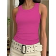 thumbnail image 1 of Crew Neck Tank Tops for Women Stretch Camisole Shirts, 1 of 5