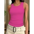 thumbnail image 1 of Crew Neck Tank Tops for Women Stretch Camisole Shirts, 1 of 5