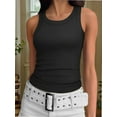 thumbnail image 1 of Crew Neck Tank Tops for Women Stretch Camisole Shirts, 1 of 5