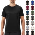 thumbnail image 1 of Crew Neck Tees Premium Men's T-Shirts - Soft and Fit Mens T-Shirt - Casual Stylish Tee for Men (Dark Gray,M), 1 of 4